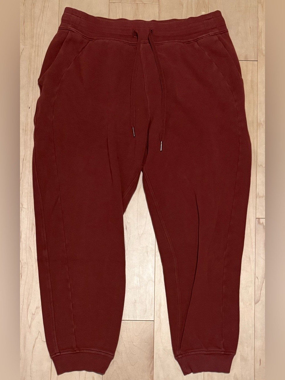Lululemon Scuba High Rise Joggers Sweatpants Burgundy Red Merlot Women’s 10